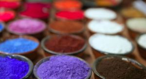 Various color pigment powders