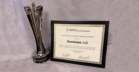 Cornerstone award presented to Steelscape 2025