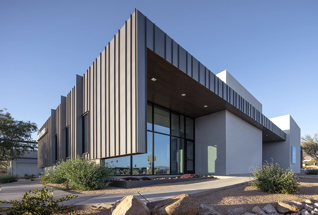 Charles Schwab Office Building Featuring Steelscape's Vintage® Finish