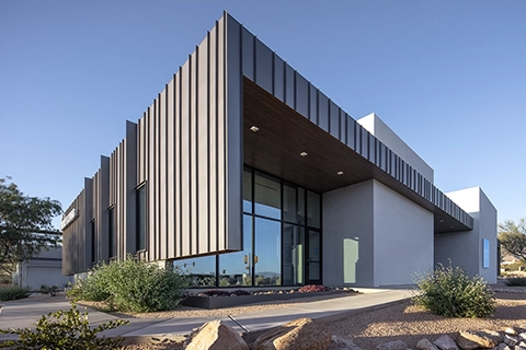 Charles Schwab Office Building Featuring Steelscape's Vintage® Finish