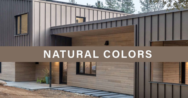 Vintage metal siding on a residential home.