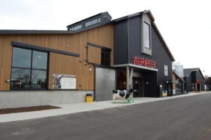 Mixed metal and wood siding 