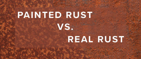 Painted rust finishes vs. natural rust