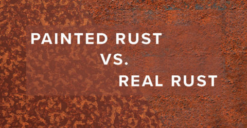 Painted rust finishes vs. natural rust
